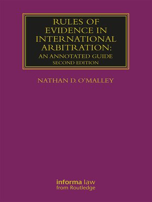 cover image of Rules of Evidence in International Arbitration